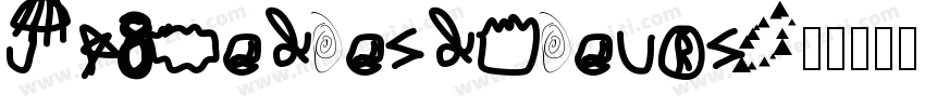 Jaime les fleurs字体转换